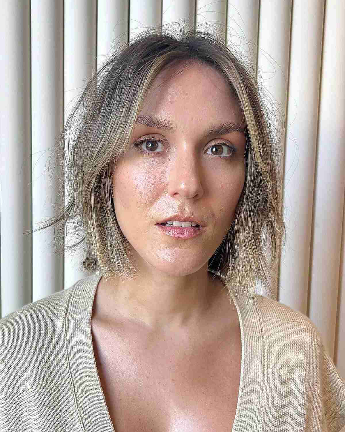 Ash Blonde Pixie With Side Swept Bangs — Simple Hairstyles for Thinning Hair