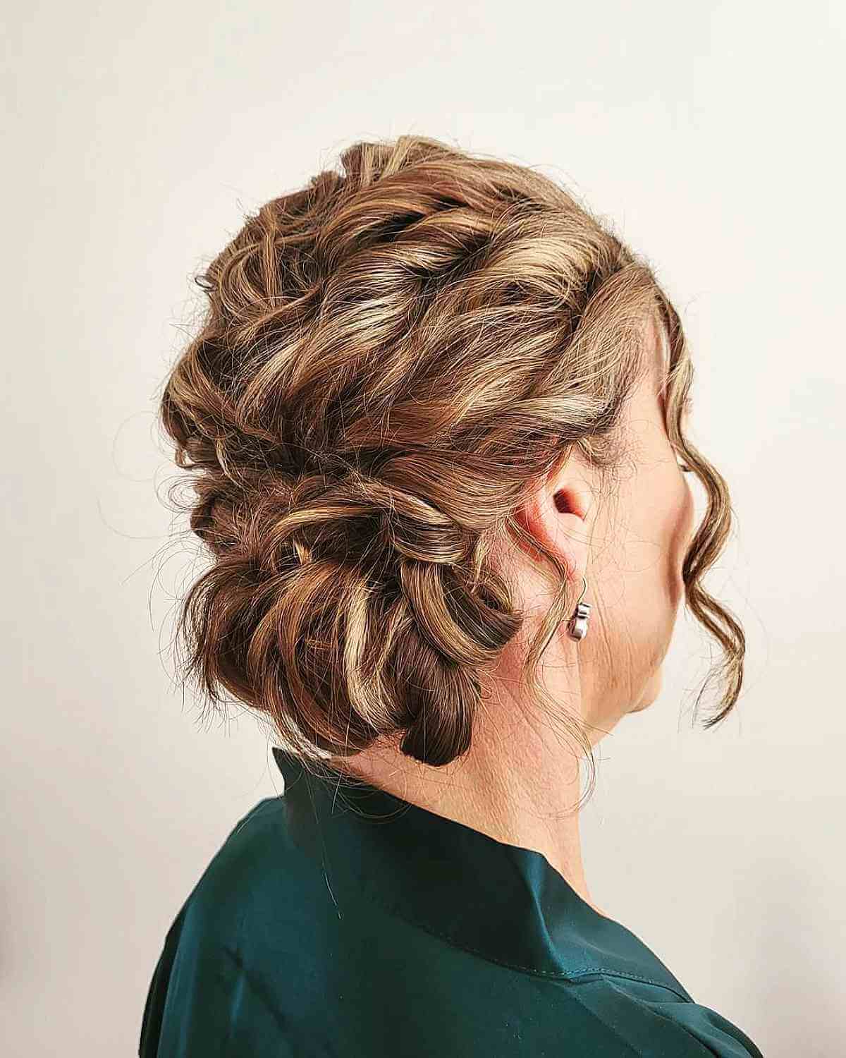Intricate Twisted Updo With Blonde Highlights Intricate Twisted Updo With Blonde Highlights — Simple Hairstyles for Women over 50