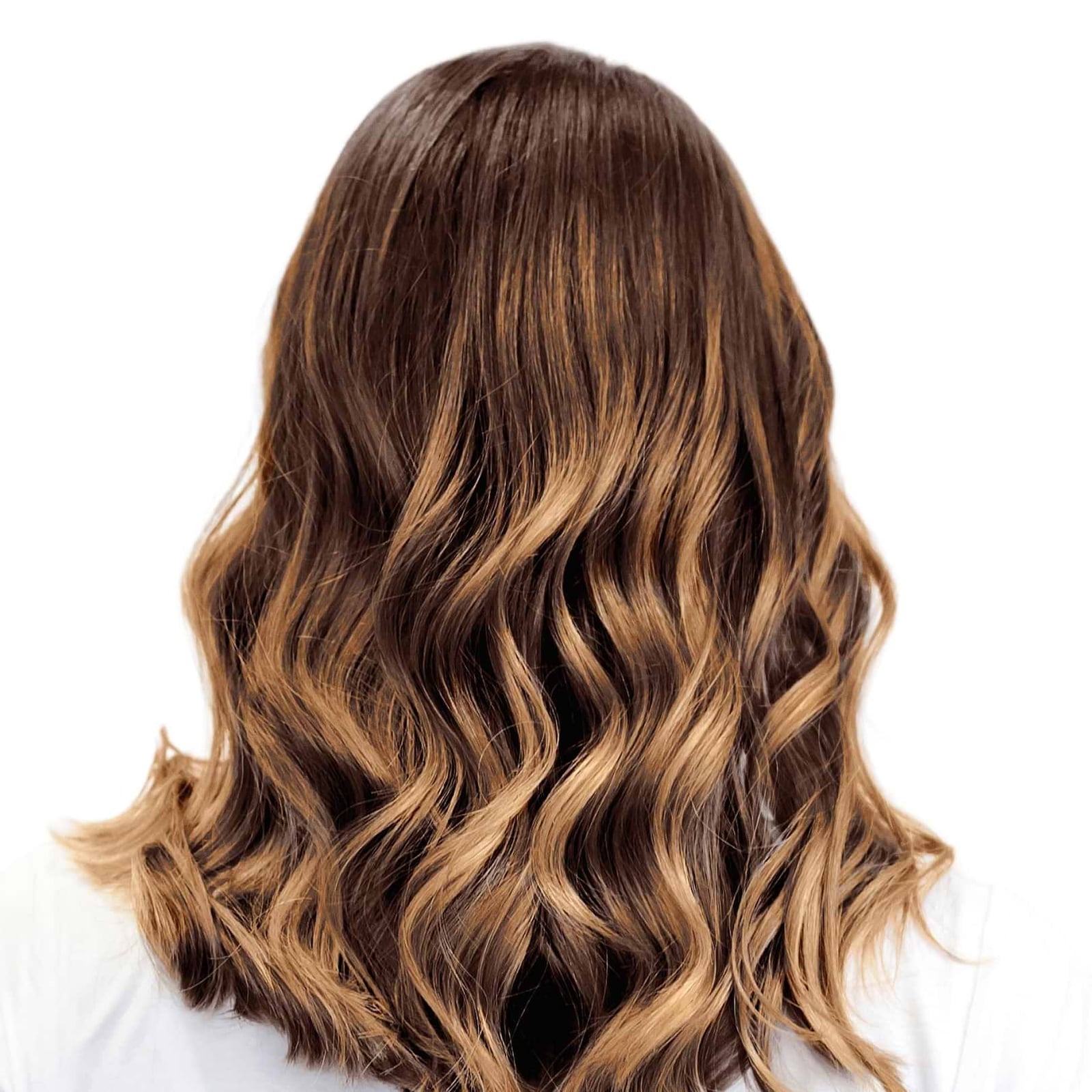 Collarbone Medium Brown With Honey Blend, Layers — Simple Honey Highlights