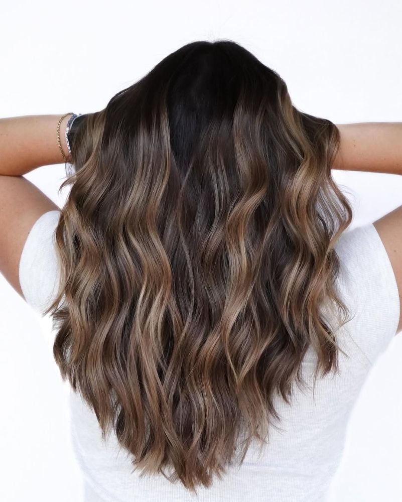 Dark Brown With Subtle Honey Highlights — Simple Honey Highlights