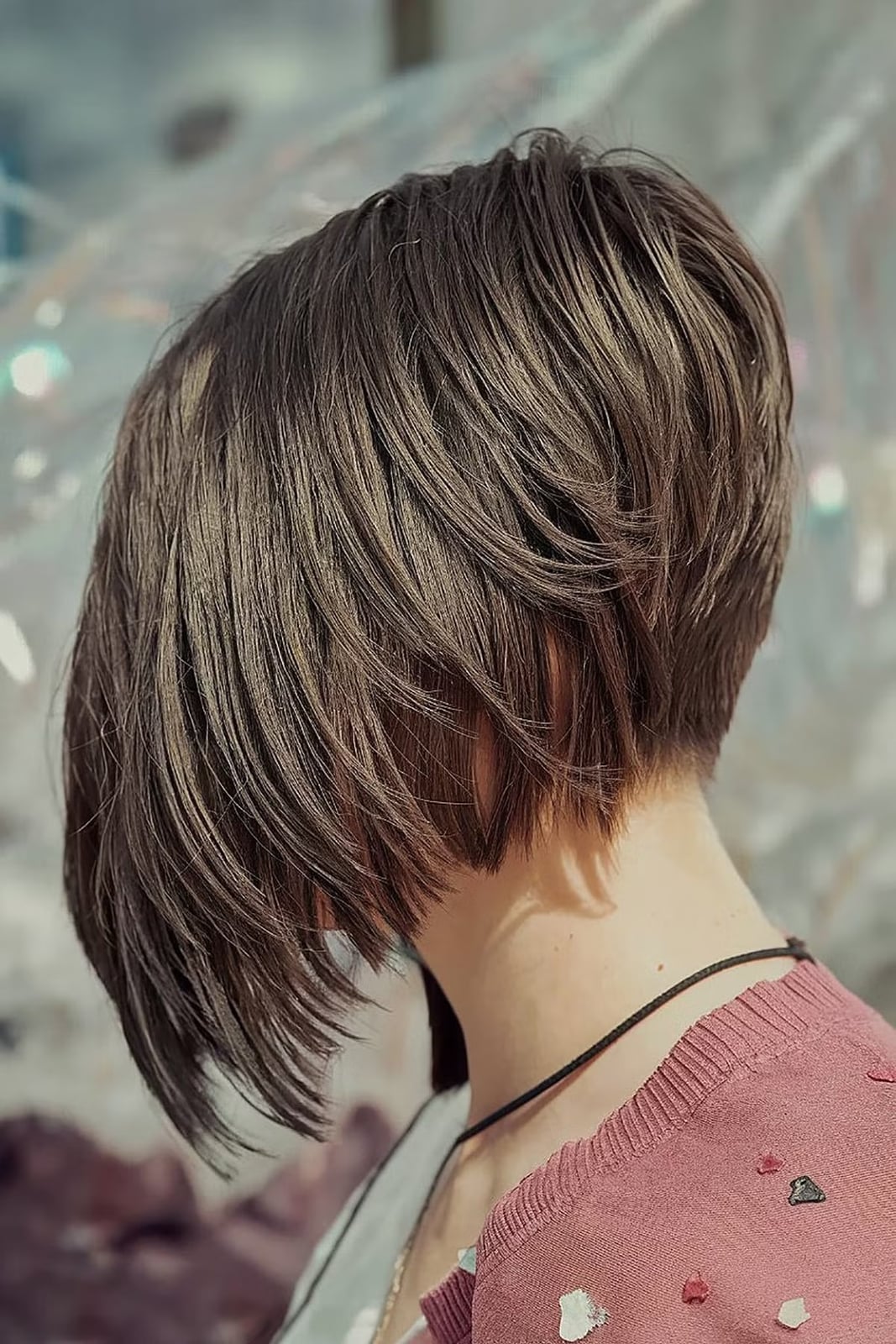 Stacked Inverted Bob Ear Length — Simple Inverted Bob