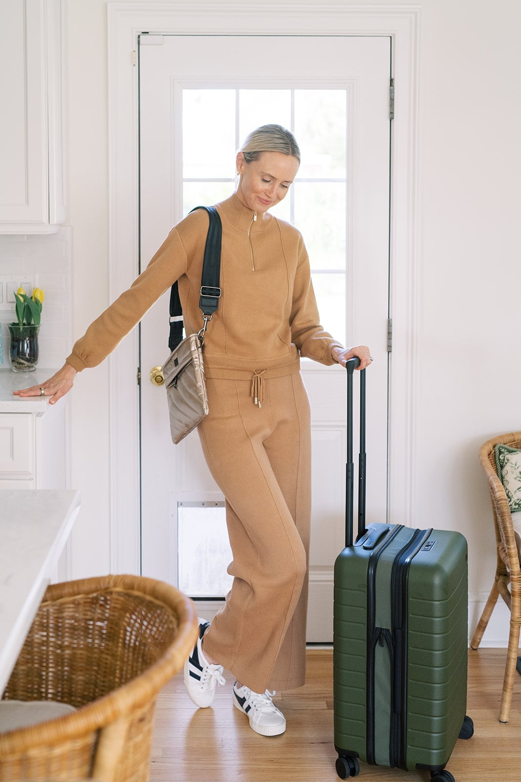 Camel loungewear set with sneakers Camel loungewear set with sneakers — Simple Italian Style