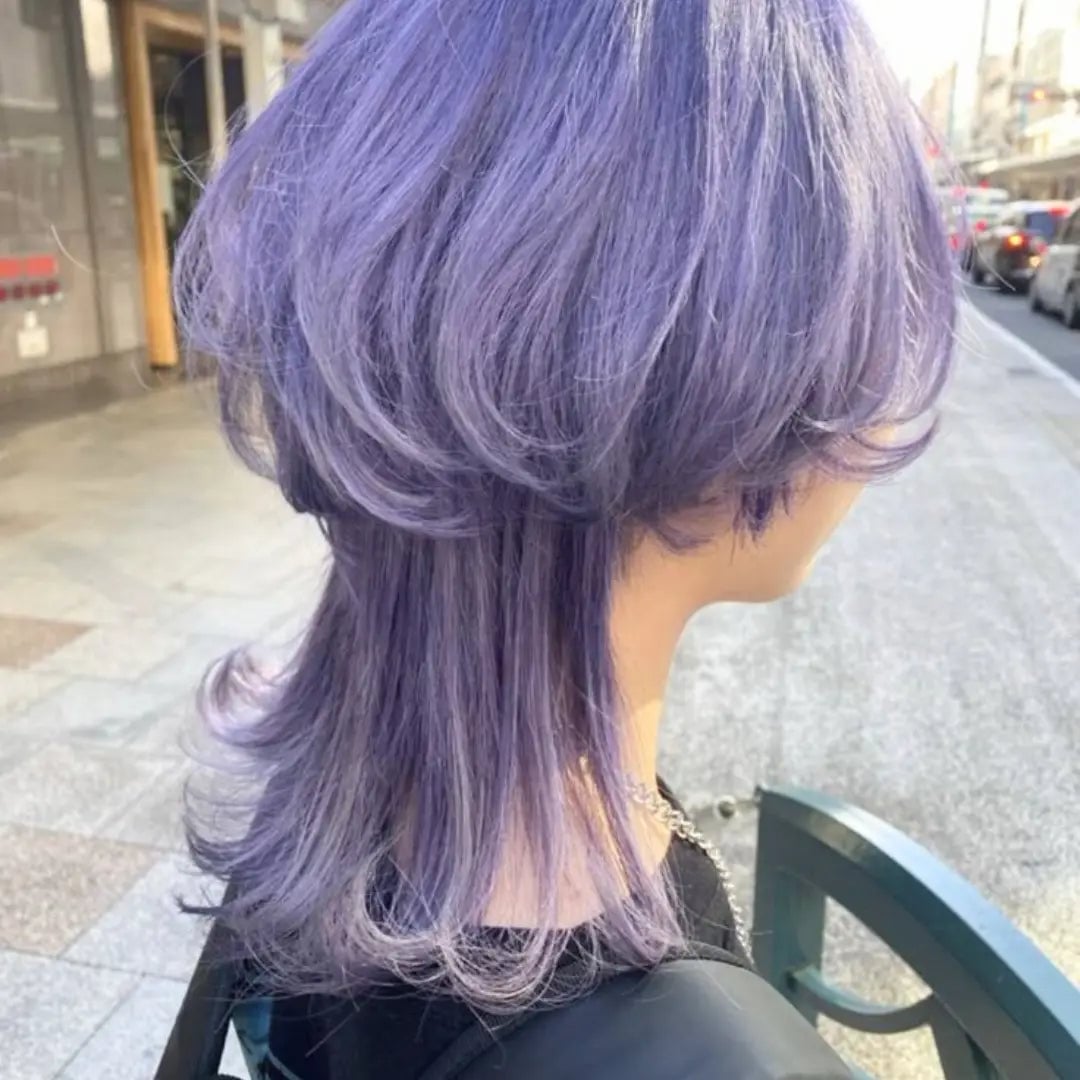Layered Shag with Lavender Color — Simple Japan Hairstyles