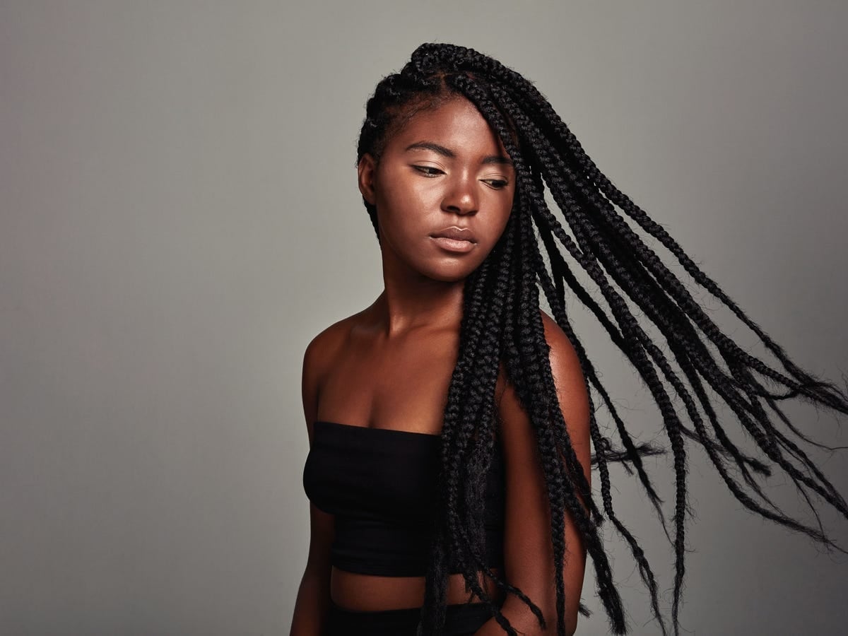 Long Flowing Black Knotless Braids Long Flowing Black Knotless Braids — Simple Knotless Hairstyles