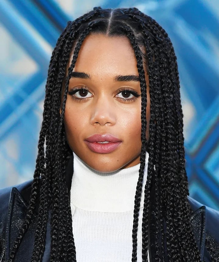 Mid-Back Uniform Black Knotless Box Braids, Office-Safe Version Mid-Back Uniform Black Knotless Box Braids, Office-Safe Version — Simple Knotless Hairstyles