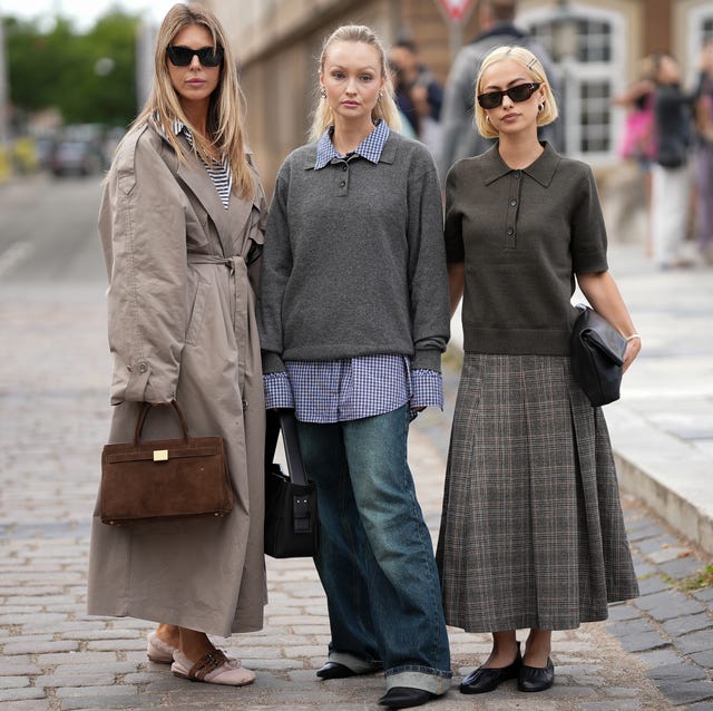 Long coat over cardigan and white top with mini skirt — Simple Layered Ideas
