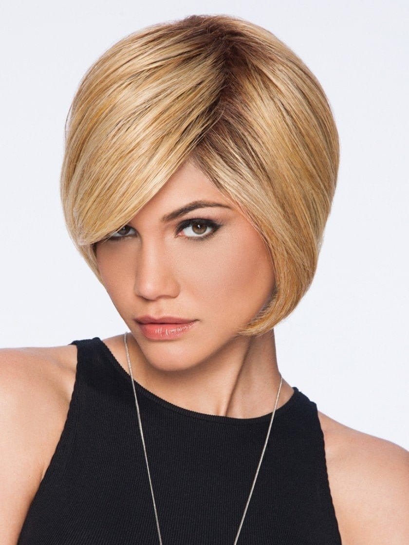 Chin Length Bob With Blunt Fringe — Simple Layers Wig