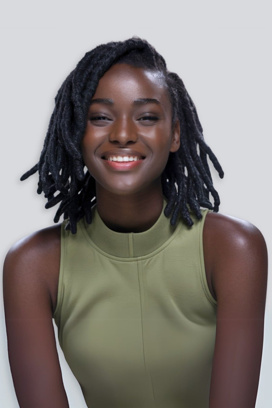 Shoulder Length Wavy Starter Locs Shoulder Length Wavy Starter Locs — Simple Length Locs