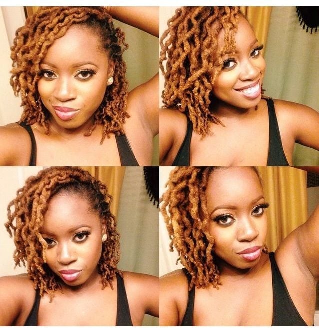 Mid-Back Black Locs Two Low Ponytails Mid-Back Black Locs Two Low Ponytails — Simple Length Locs
