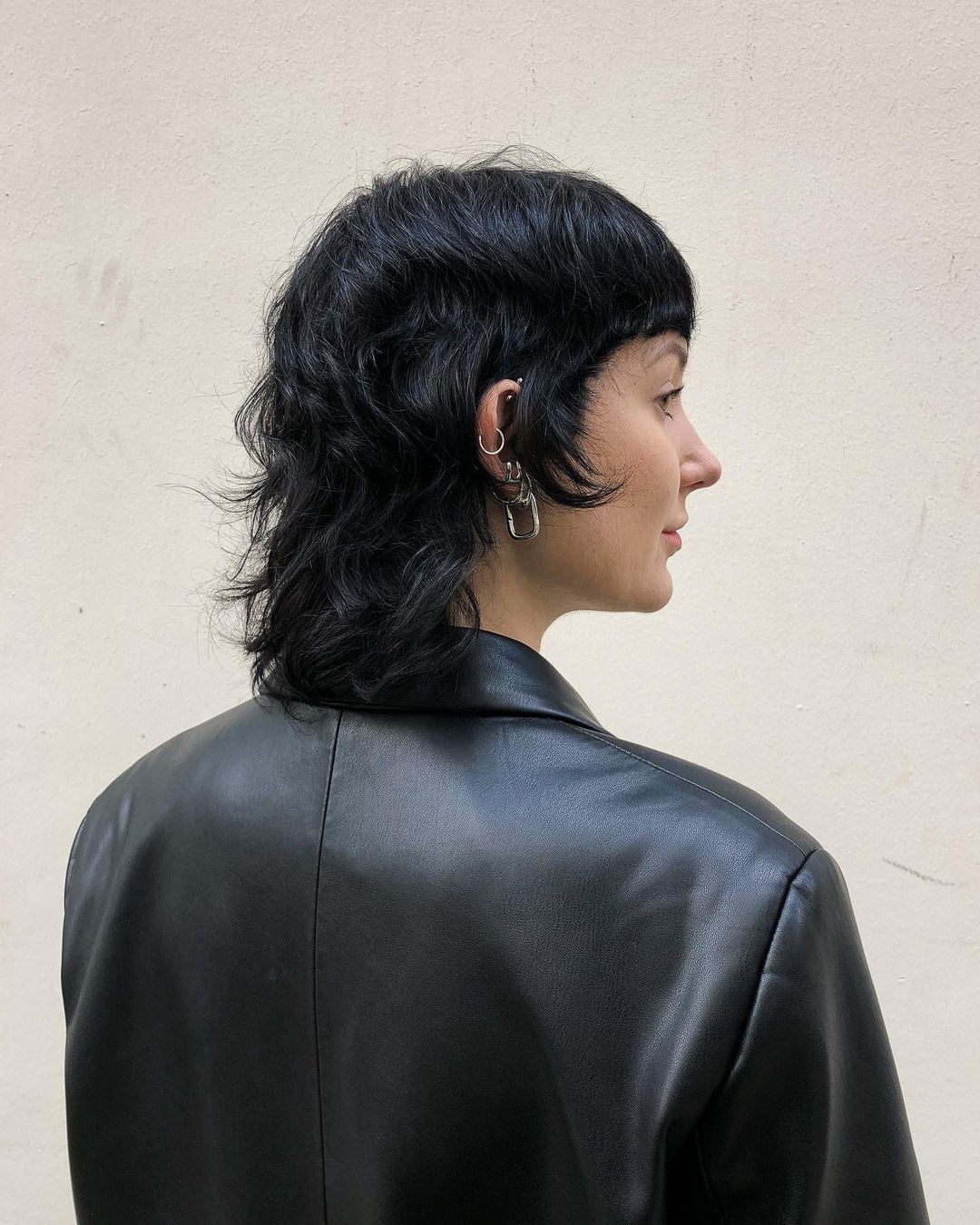Shaggy Mullet With Choppy Bangs — Simple Lesbian Haircuts