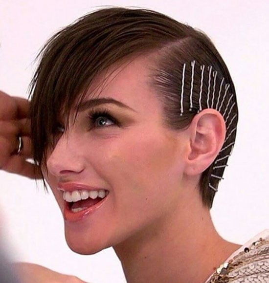 Blonde Undercut With Bun Style — Simple Lesbian Haircuts