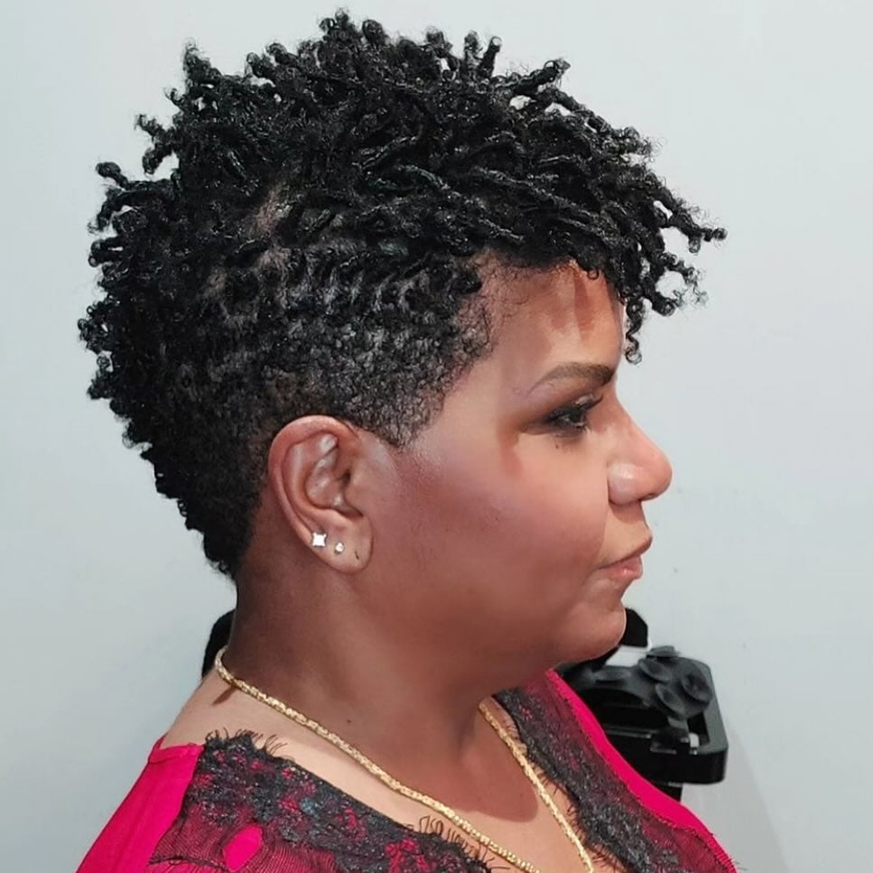 Short Locs with Sharp Undercut — Simple Locs Hair