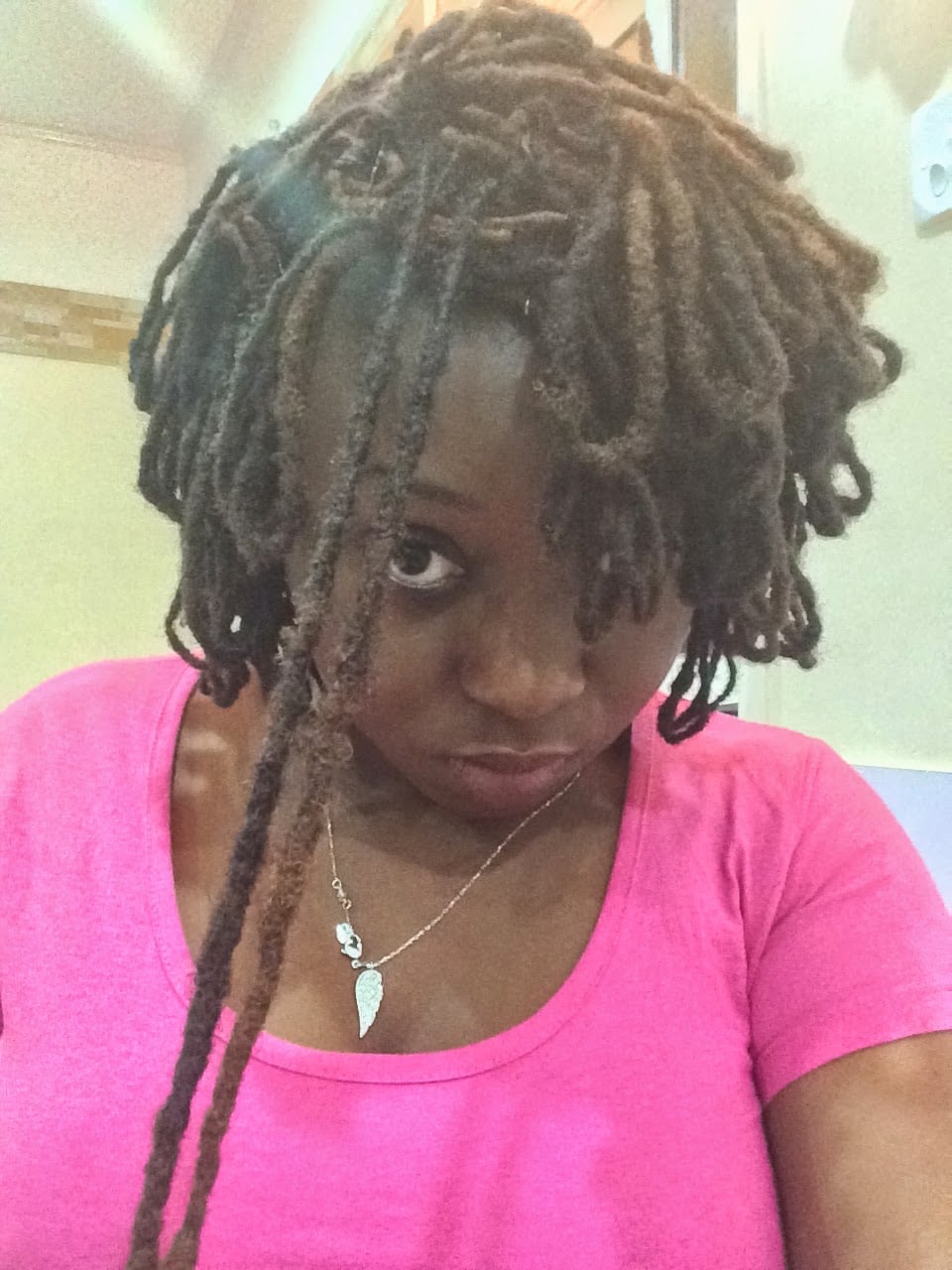 Shoulder Length Loose Dark Brown Locs — Simple Locs Hair