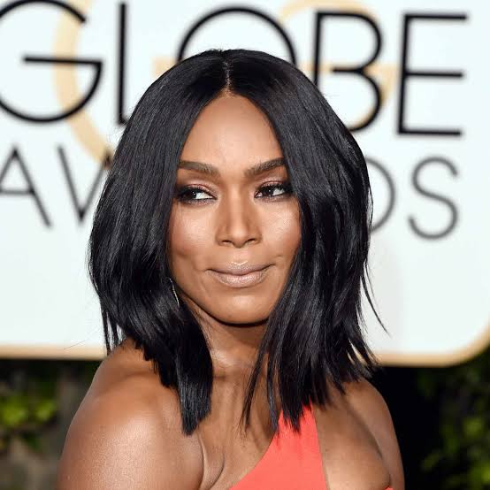 Thick Black Long Bob With Smooth Blowout Thick Black Long Bob With Smooth Blowout — Simple Long Bob