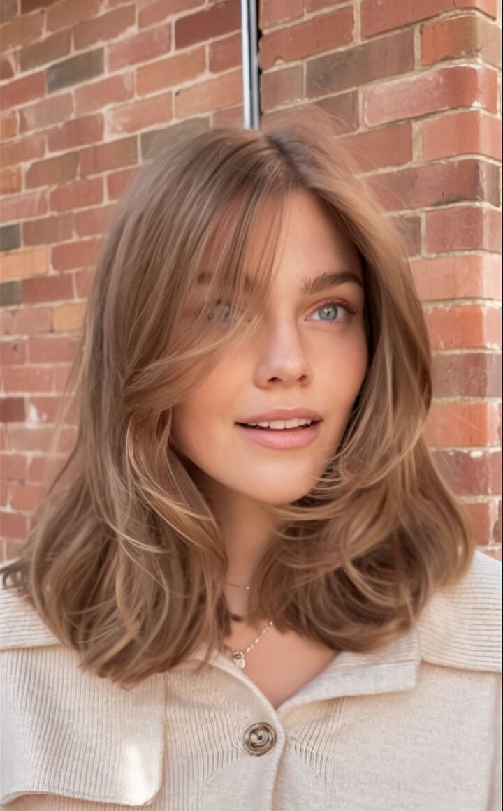 Collarbone Lob With Face Framing Layers And Ash Blonde Collarbone Lob With Face Framing Layers And Ash Blonde — Simple Long Bob