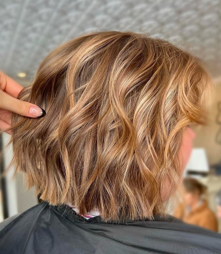 Bob With Honey Blonde Dimension — Simple Long Bob Hairstyles