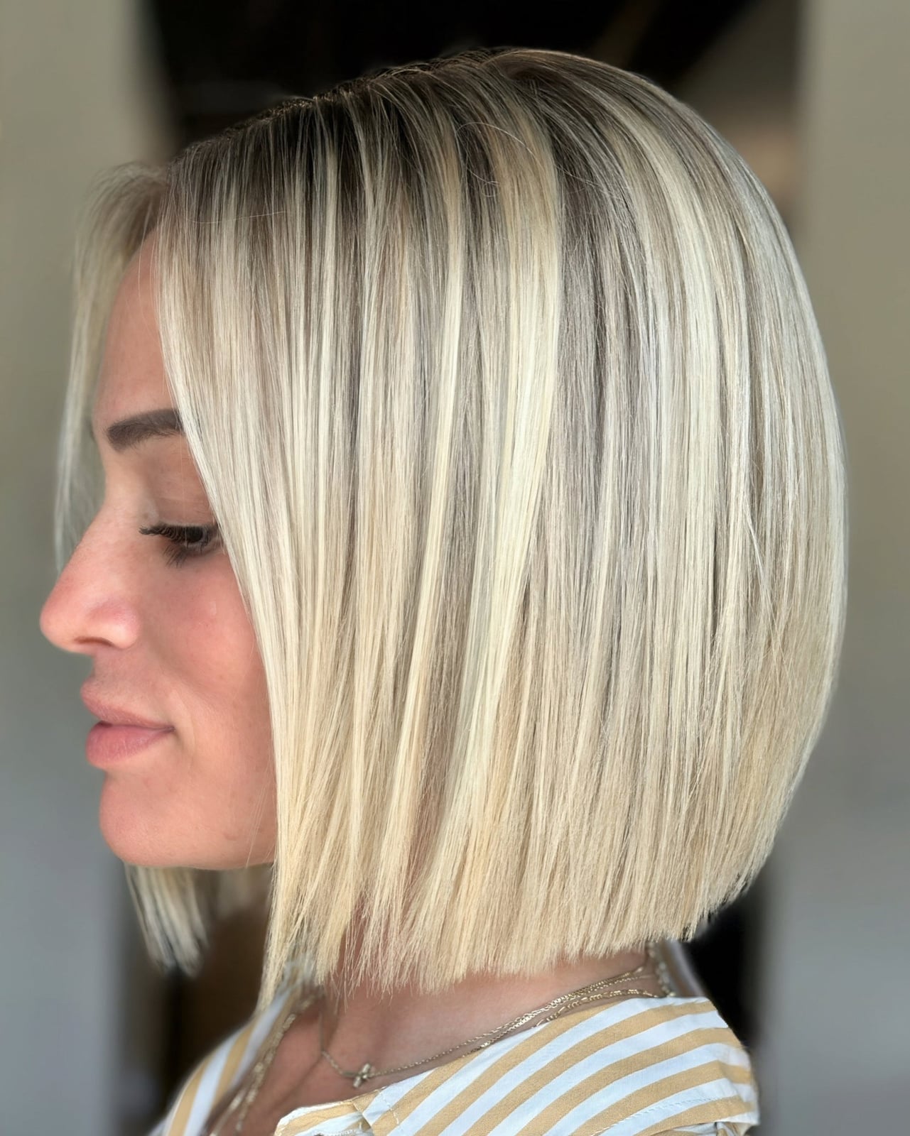 Cool Ash Blonde Blunt Bob — Simple Long Bob Hairstyles
