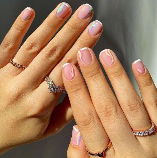 Deep Red French Medium Almond Nails, Close-Up Take — Simple Looks Nail