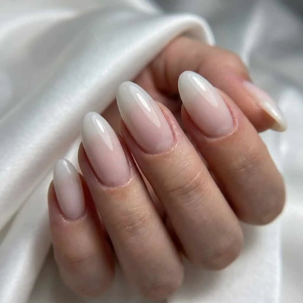 Glazed Donut Medium Almond Nails — Simple Looks Nail