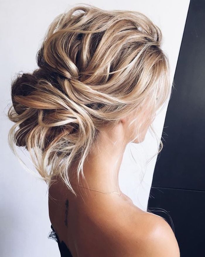 Ash Blonde Loose Updo with Loose Tendrils Ash Blonde Loose Updo with Loose Tendrils — Simple Loose Updo