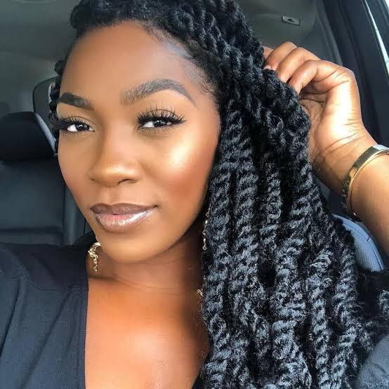 Voluminous Shoulder Length Twists — Simple Marley Twists Hairstyles