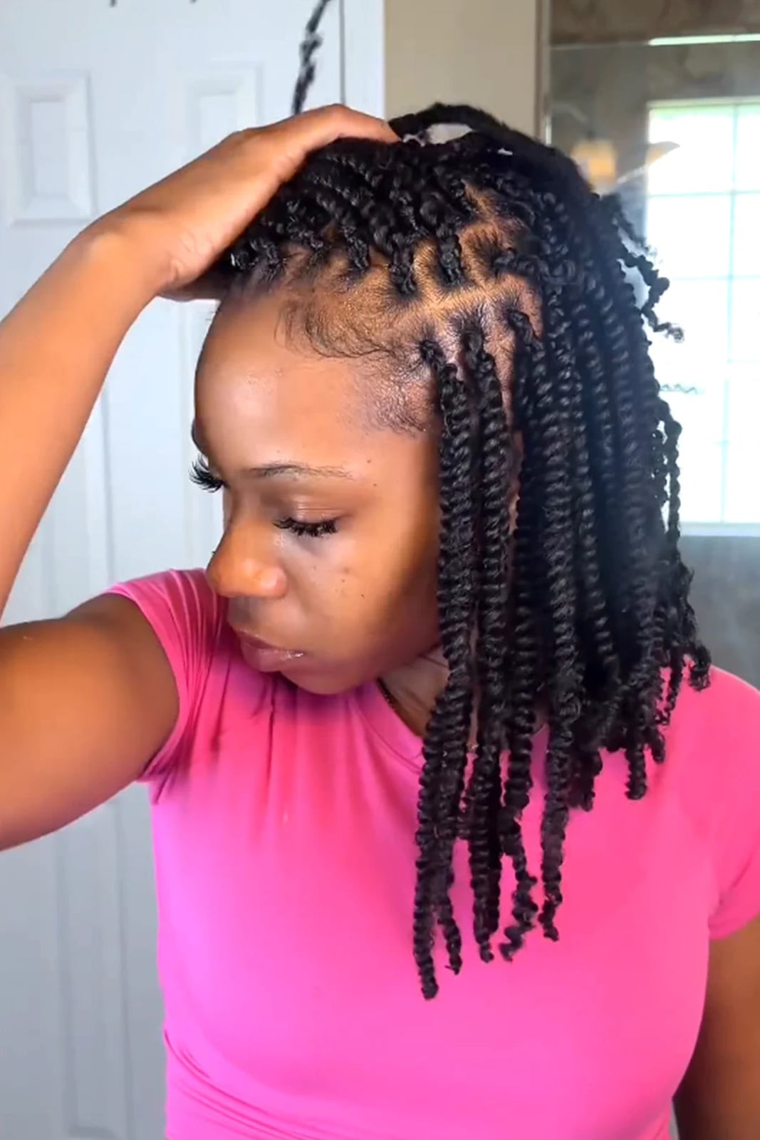Easy Short Black Twists — Simple Marley Twists Hairstyles
