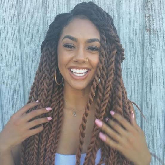 Brown Marley Twists with Blonde Highlights — Simple Marley Twists Hairstyles