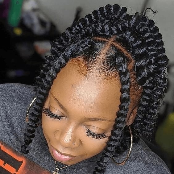 Short Twisted Buns With Face-Framing Tendrils Short Twisted Buns With Face-Framing Tendrils — Simple Natural Hair Twists