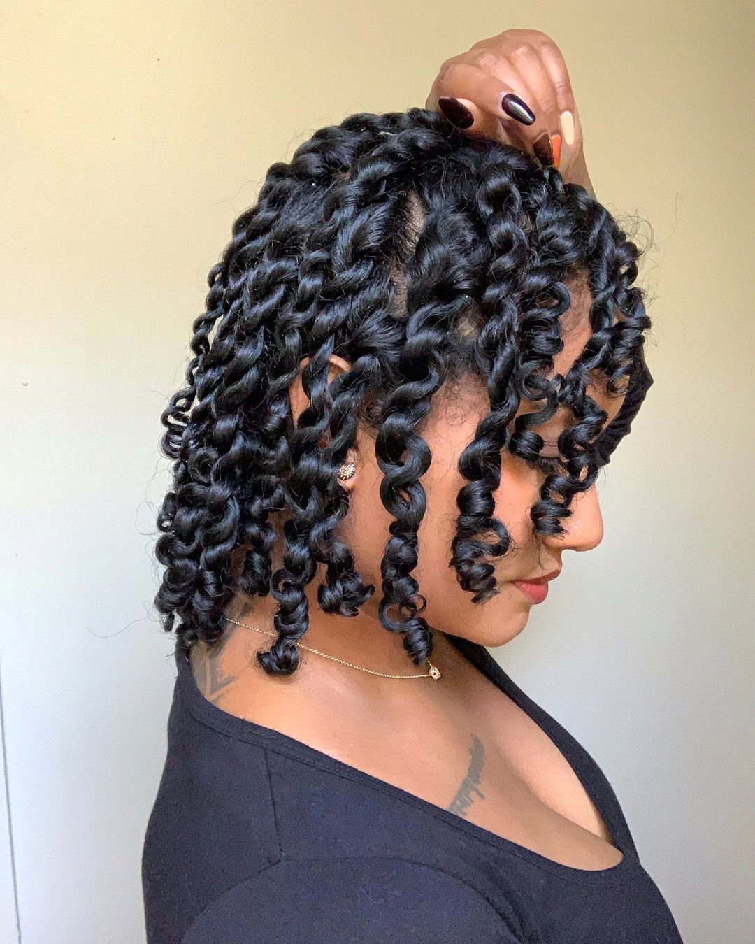 Short Twists With Defined Spiral Curls Short Twists With Defined Spiral Curls — Simple Natural Hair Twists