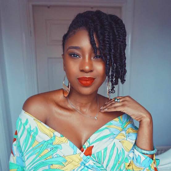 Shoulder Length Asymmetrical Flat Twists — Simple Natural Twists