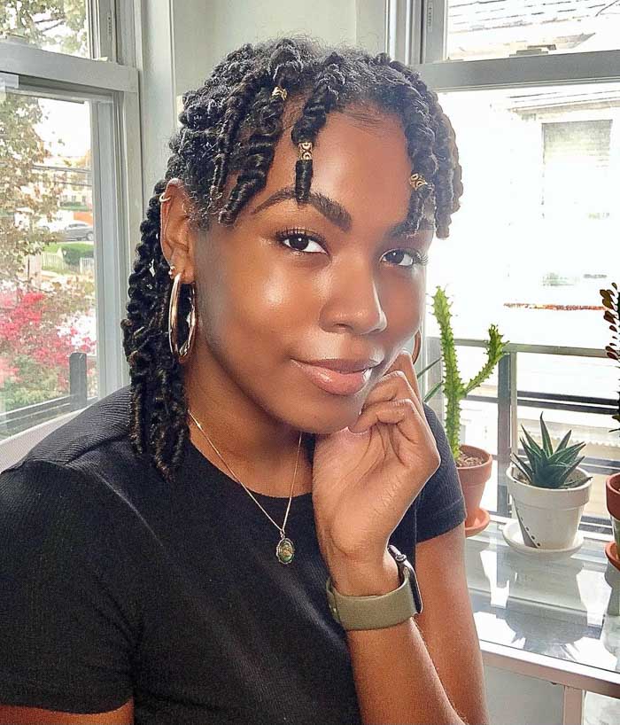 Collarbone Twists With Gold Beads — Simple Natural Twists