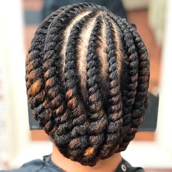 Shoulder Length Twisted Space Buns — Simple Natural Twists