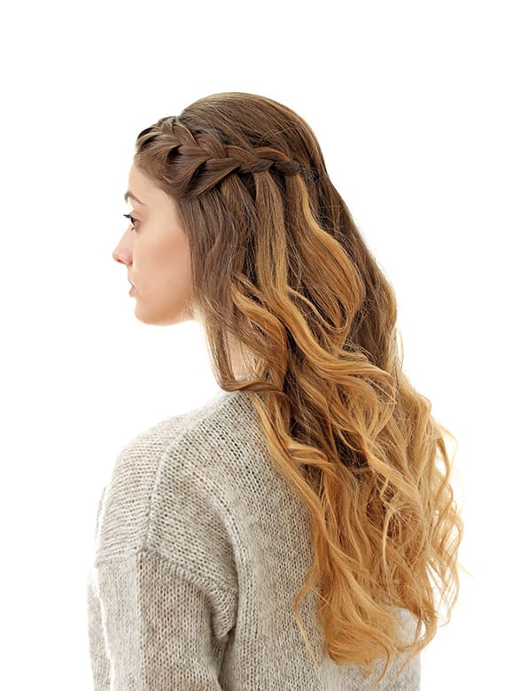 Mid-Back Medium Brown Waterfall Braid Mid-Back Medium Brown Waterfall Braid — Simple New Hairstyles