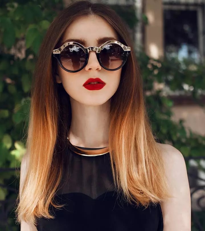 Mid-Back Layers Warm Blonde Ombré — Simple Ombré Hair