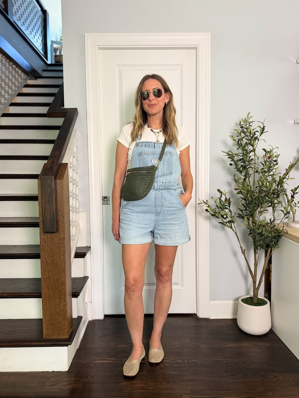Casual summer day with espadrille flats — Simple Outfits with Flats