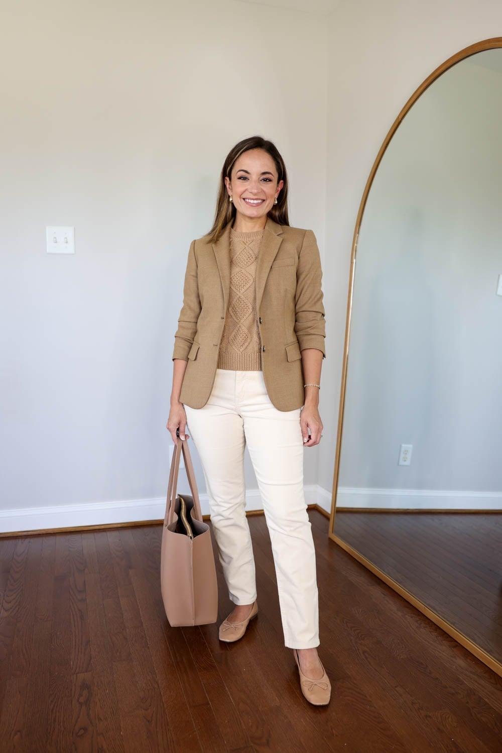 Casual or smart casual with square-toe flats — Simple Outfits with Flats