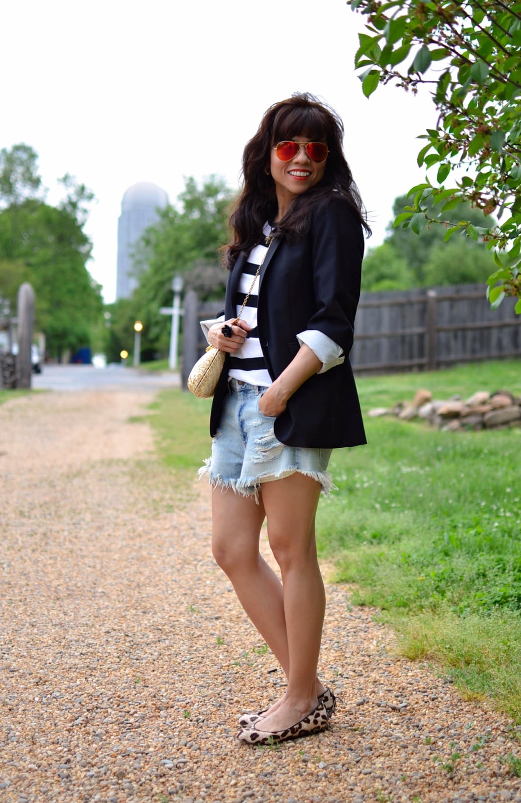 Casual daytime with leopard print ballet flats — Simple Outfits with Flats