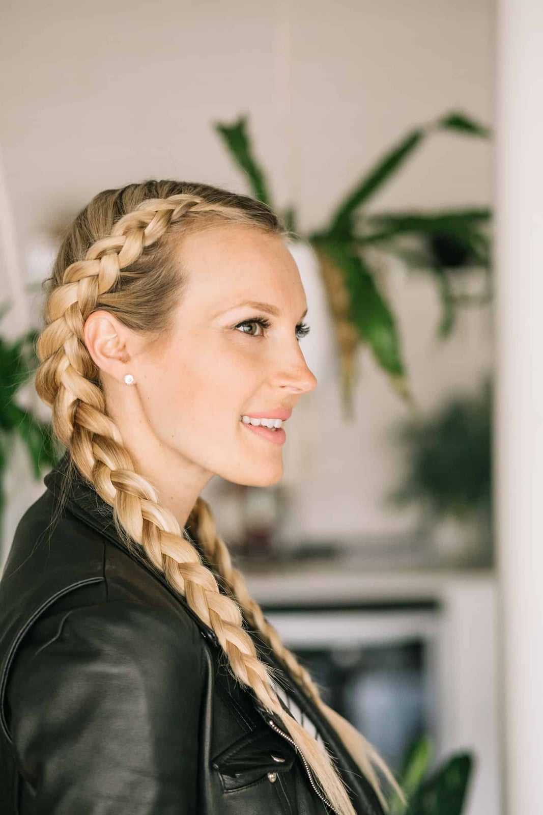 Blonde Double Dutch Braids Collarbone Blonde Double Dutch Braids Collarbone — Simple Parting Braids