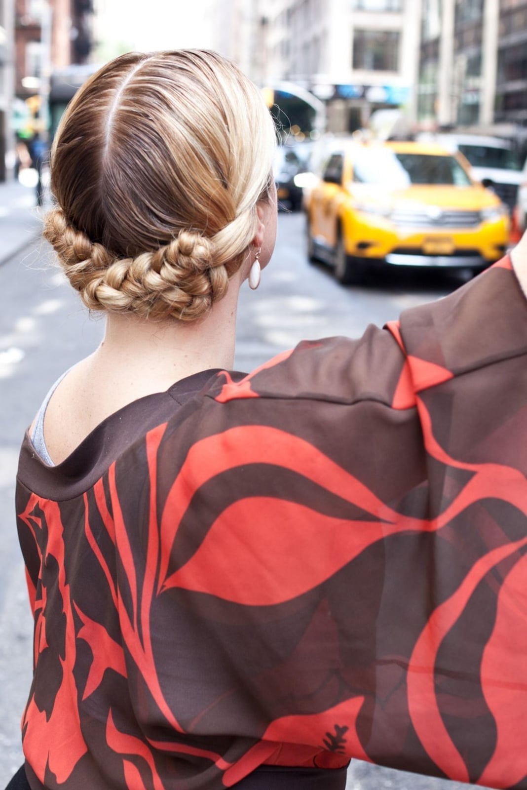 Blonde Collarbone Milkmaid Braid Updo — Simple Parts Braids