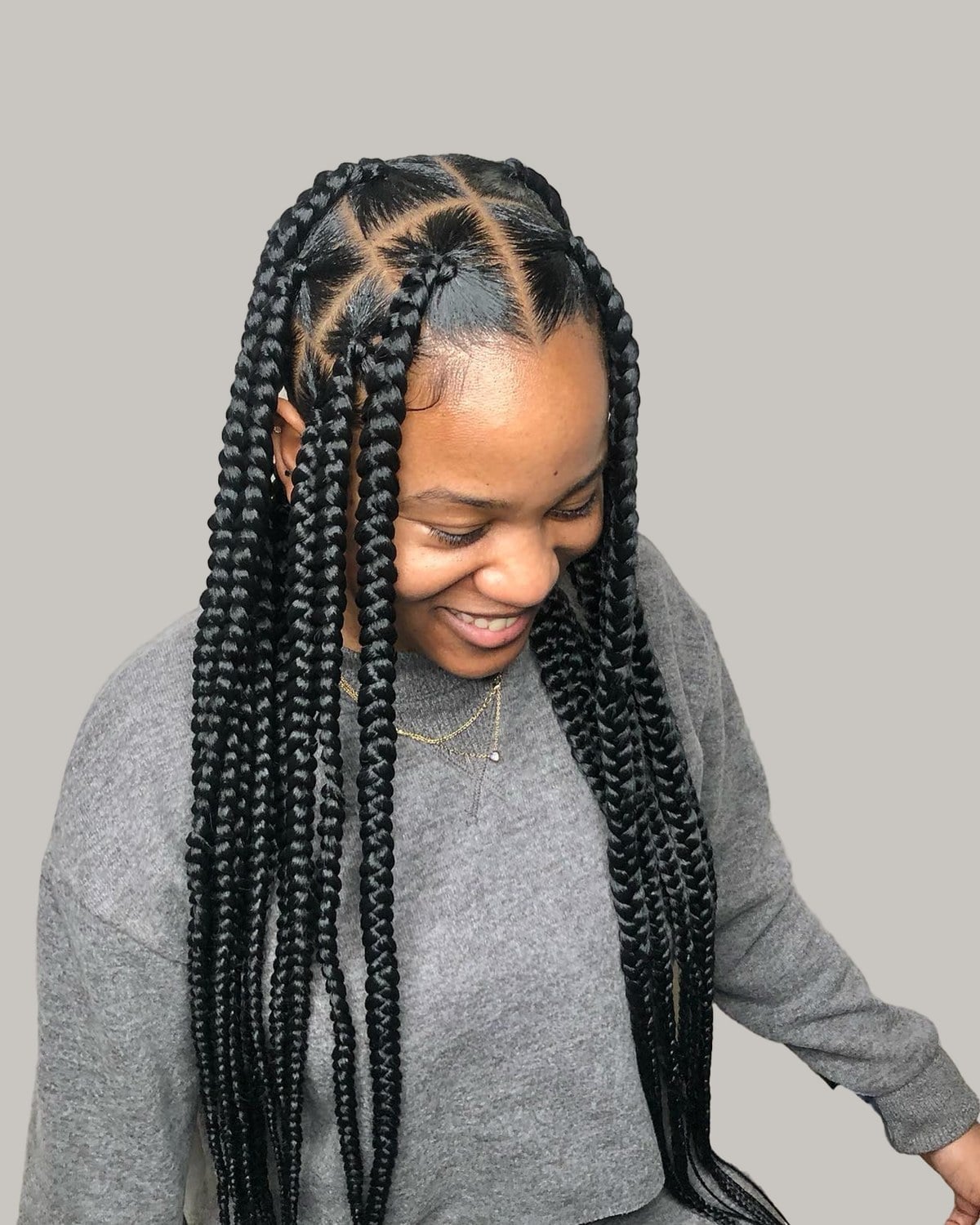 Large Uniform Black Box Braids — Simple Peekaboo Braids