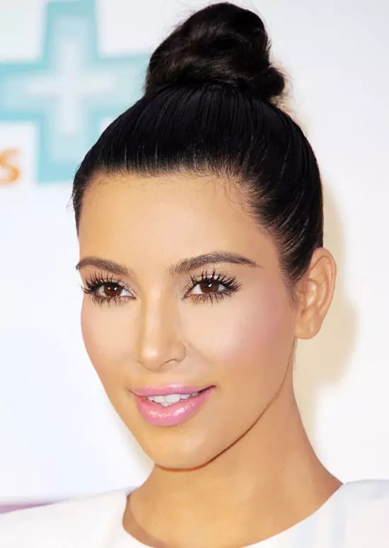 Dark Brown Mid-Back Sleek Top Knot Bun, Straight — Simple Professional Hairstyles