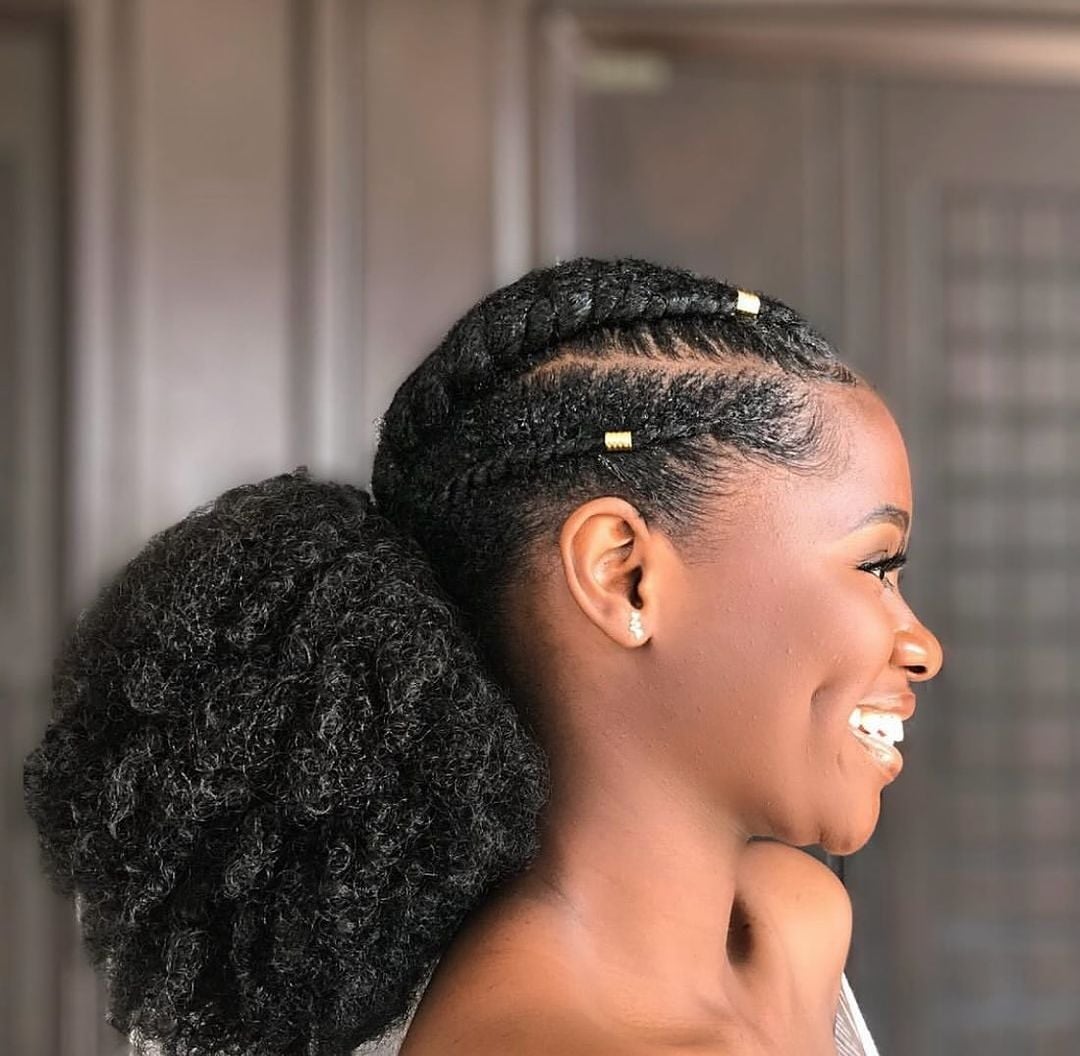 Braids And Puff Ponytail Braids And Puff Ponytail — Simple Puff Hairstyles