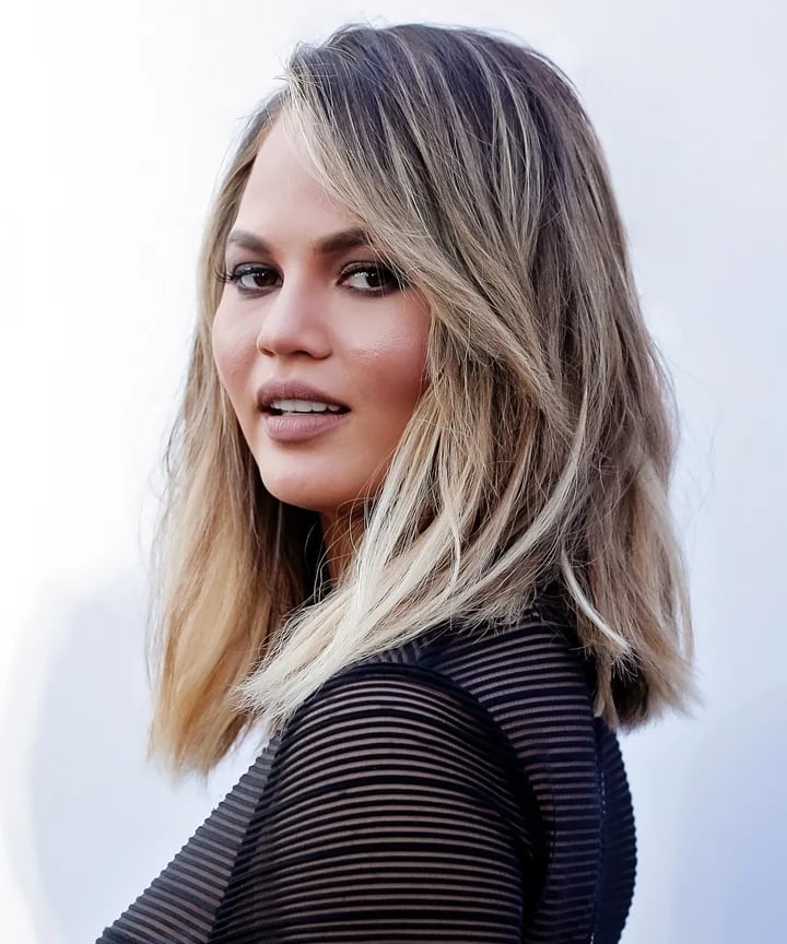 Collarbone Wavy Layers With Root Shadow Collarbone Wavy Layers With Root Shadow — Simple Rachel Haircuts