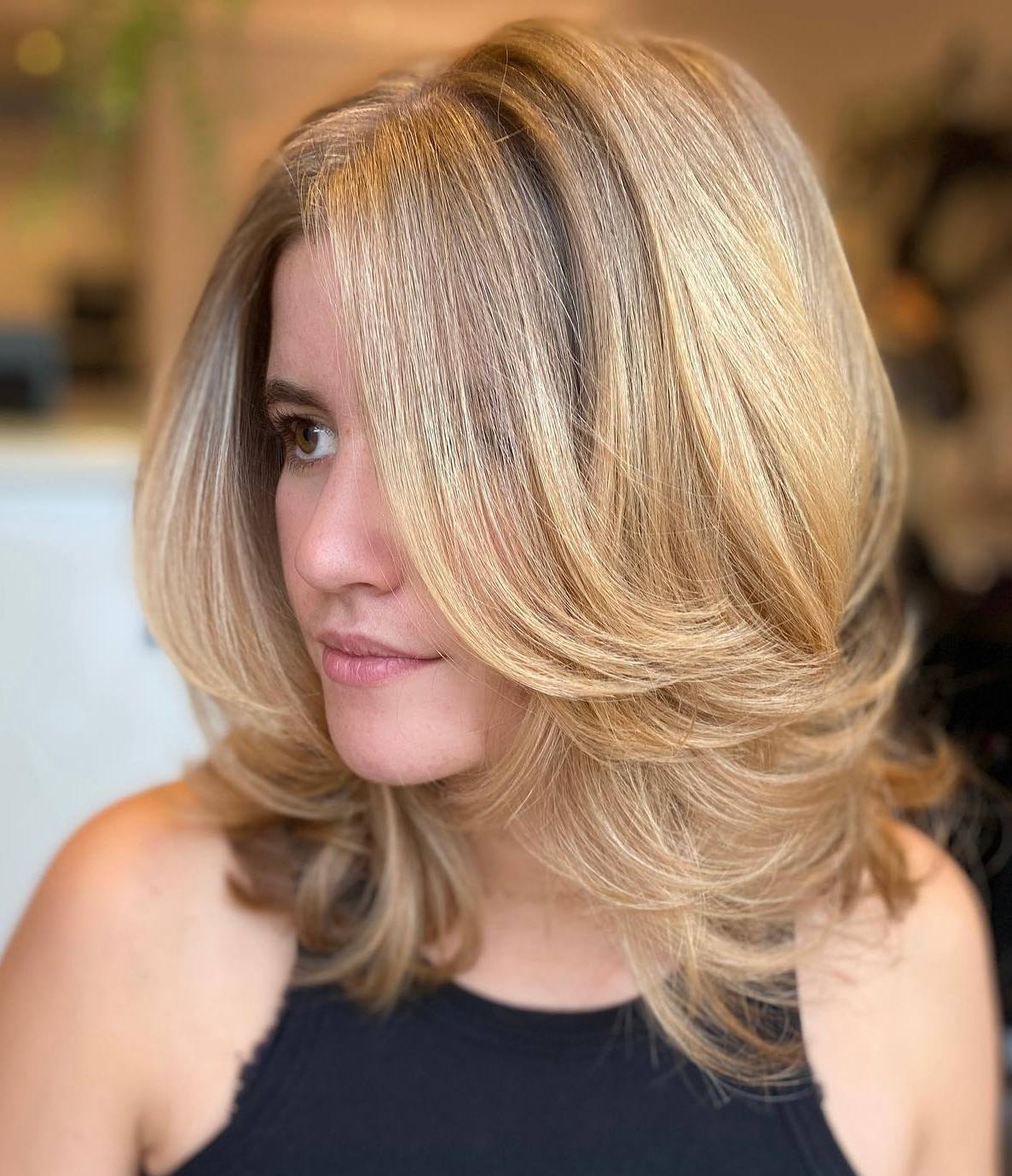 Voluminous Chin Length Layered Bob Voluminous Chin Length Layered Bob — Simple Rachel Haircuts