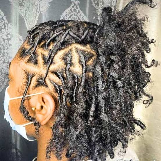 Mid-Back Black Locs With Braided Sections — Simple Retwist Locs