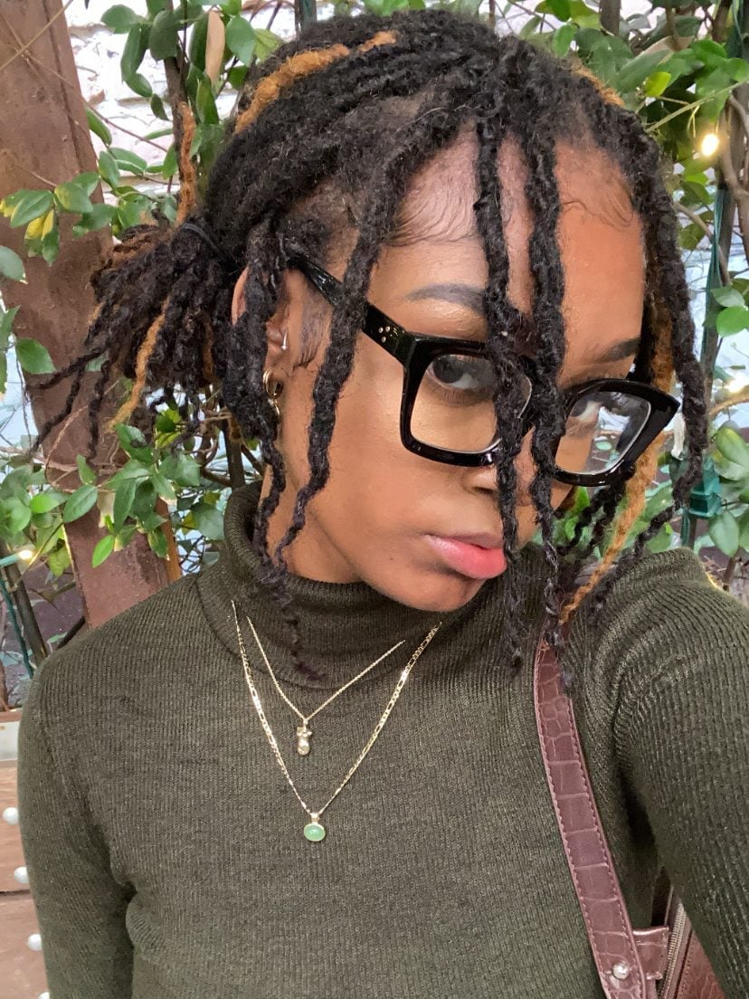 Shoulder Length Locs With Blonde Highlights — Simple Retwist Locs