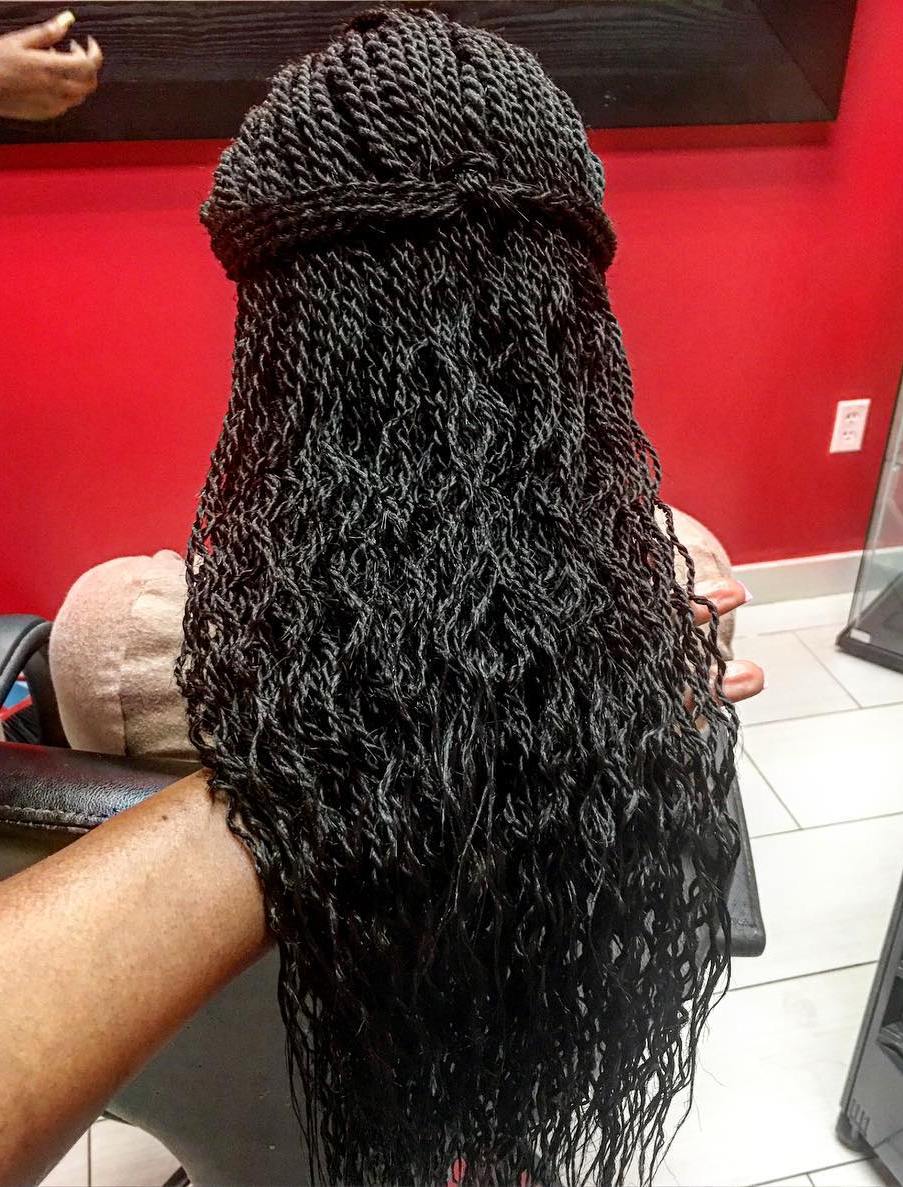 Versatile Black Senegalese Twists Collection, Shoulder Length — Simple Senegalese Twists