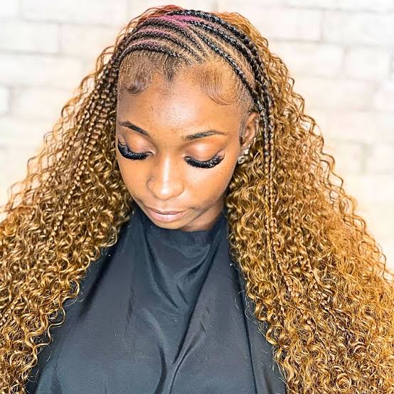 Mid-Back Braids And Curls With Baby Hairs — Simple Sew in Hairstyles