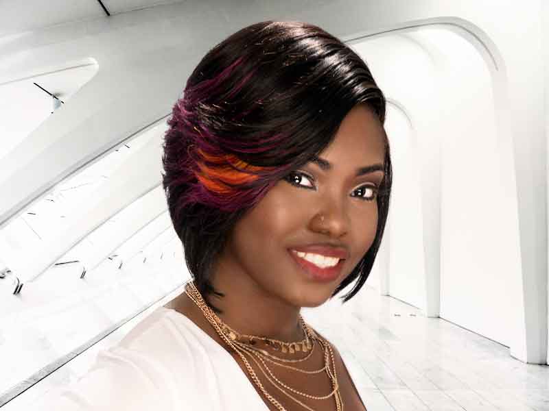 Chin Length Bob With Face-Framing Curtain Bangs — Simple Sew in Hairstyles