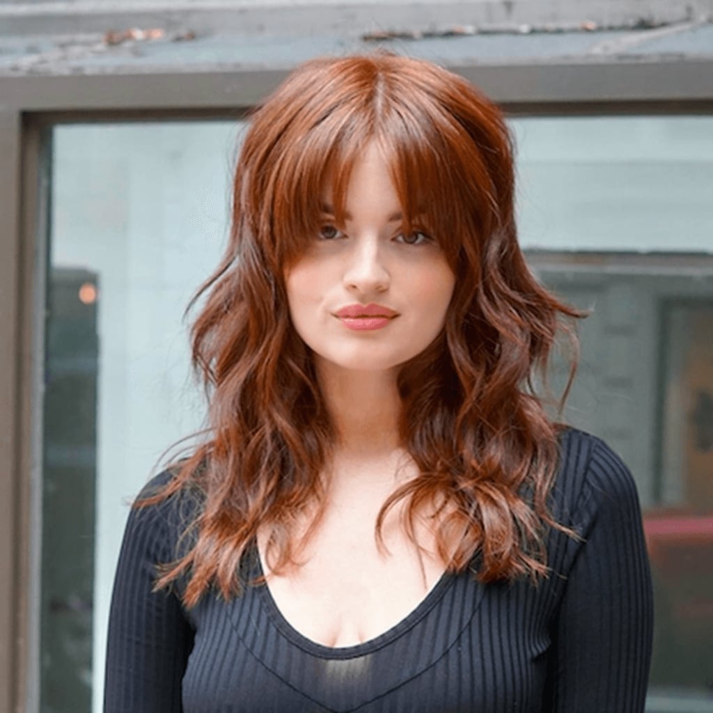 Shoulder Length Reddish Brown Shag With Volume — Simple Shag Hair